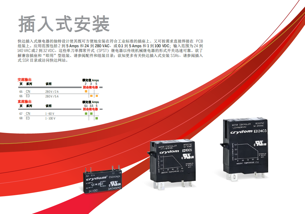 快達固態(tài)繼電器PCB 插件 底座插入安裝等(圖2) 快達固態(tài)繼電器PCB 插件 底座插入安裝等(圖2)